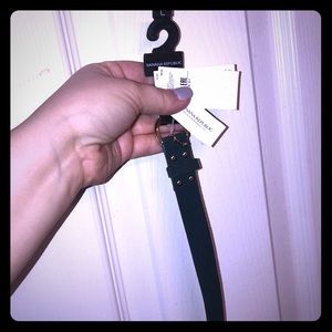 Forest green suede belt